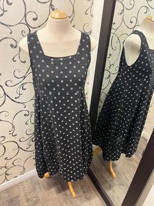 Me & Gee 8262 Black Dots Tank Dress