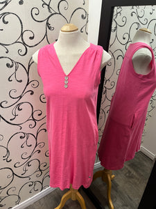 Simpli Zen 23415 Cotton Dress w/ Daisy Buttons