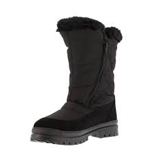 Attiba 418OC69 Black Winter Side Zip Boot