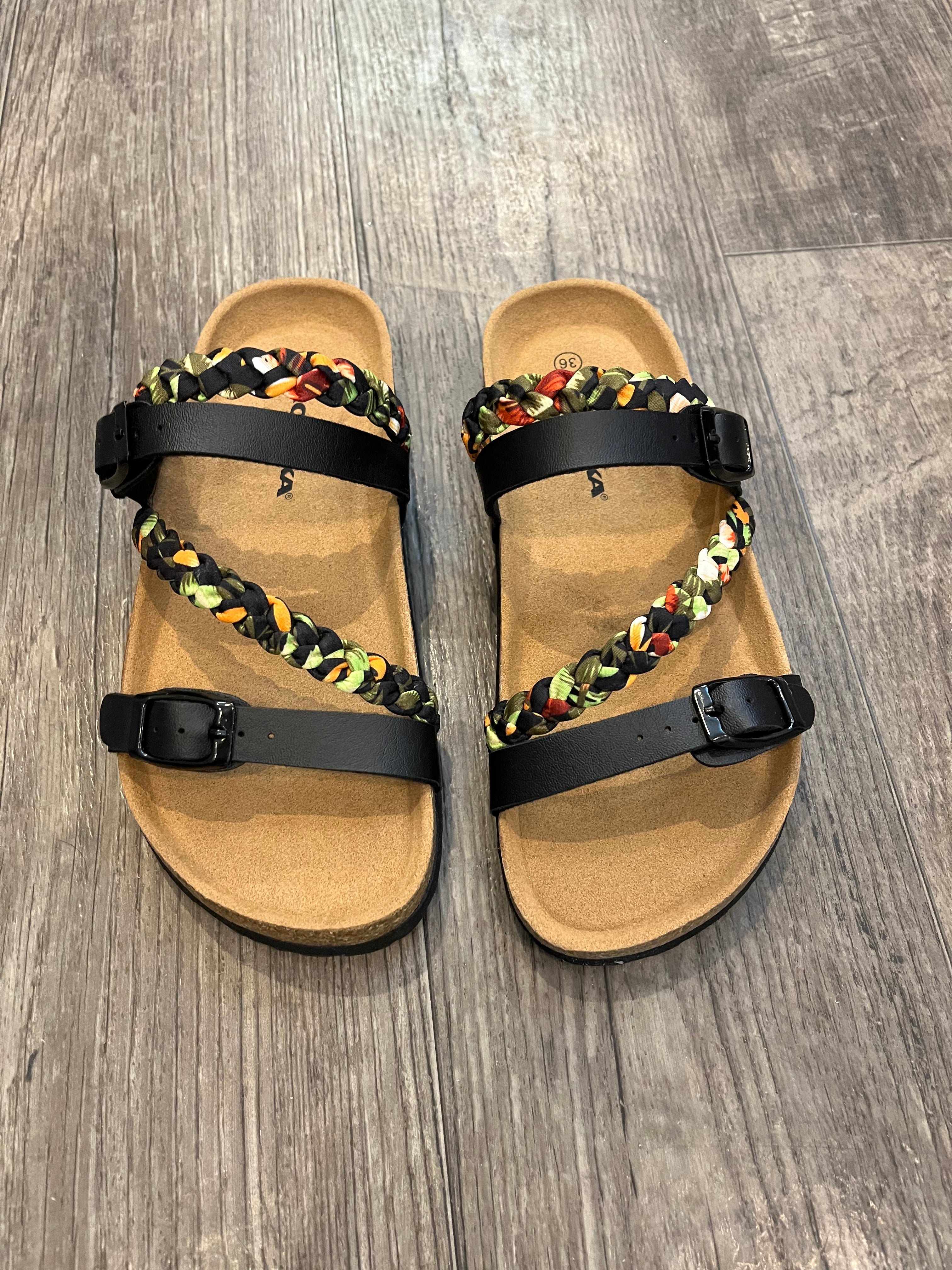 Romika Emma Black/Mulit Sandal