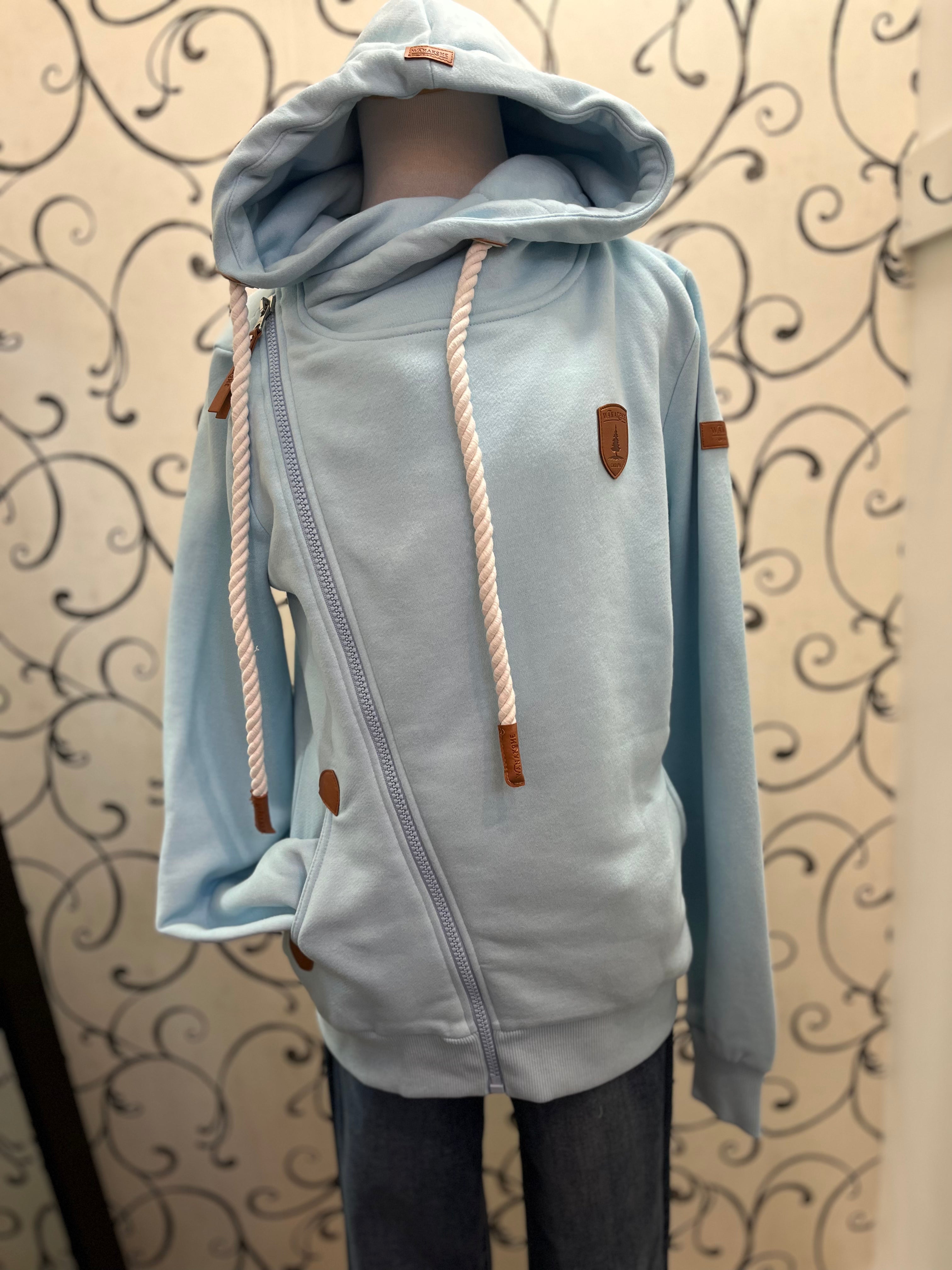 Wanakome Athena Sky Side Zip w/Hoodie