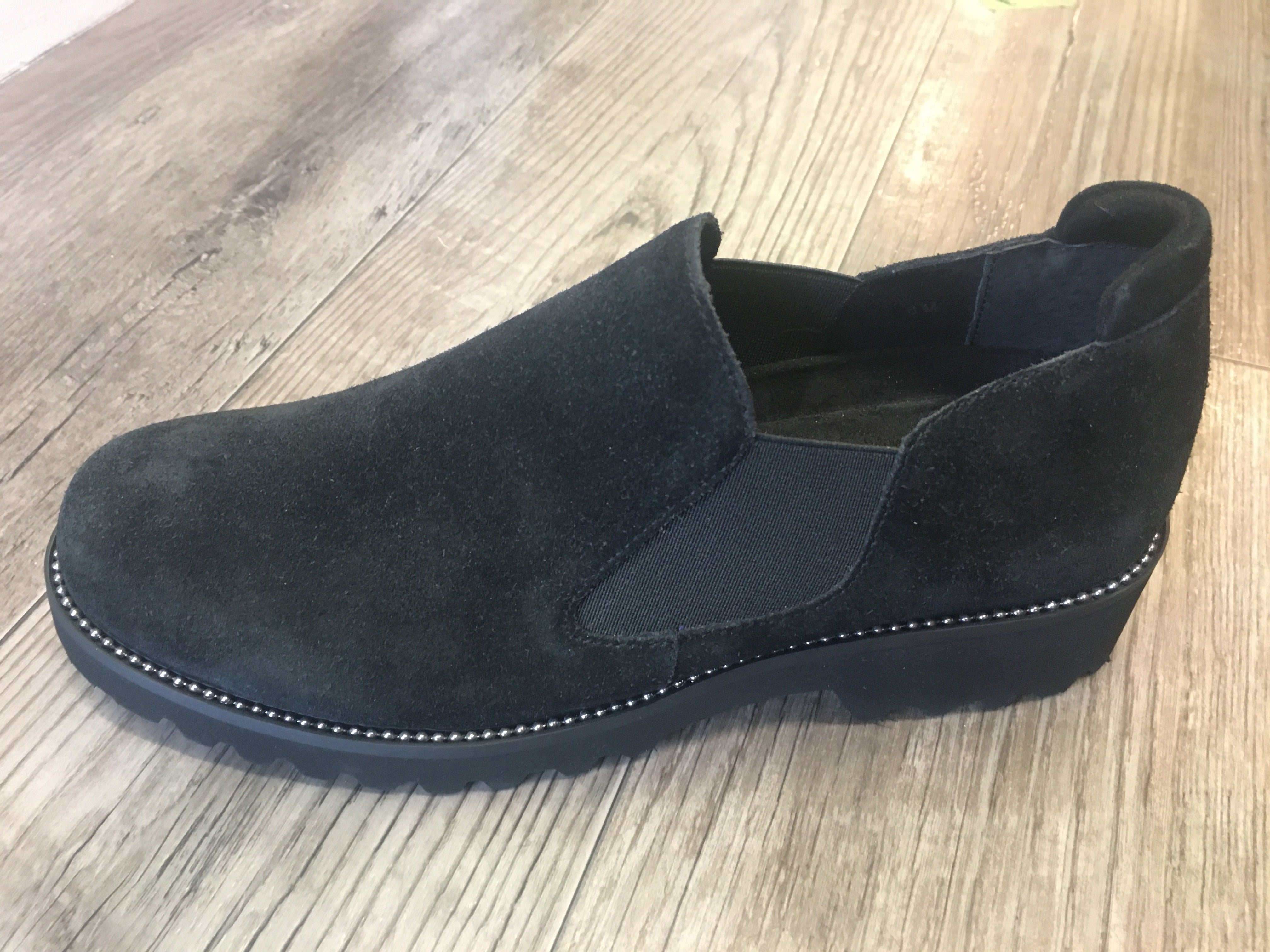 Vaneli Zivana Black Waterproof Suede Shoe