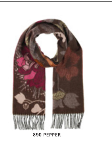 Fraas 734842 Autum Floral Scarf