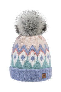 Woolk Cozy Wool Knit Hat with Pom Pom