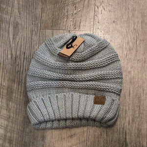 C.C Beanie Hat-100 Slouchy Knit Hat