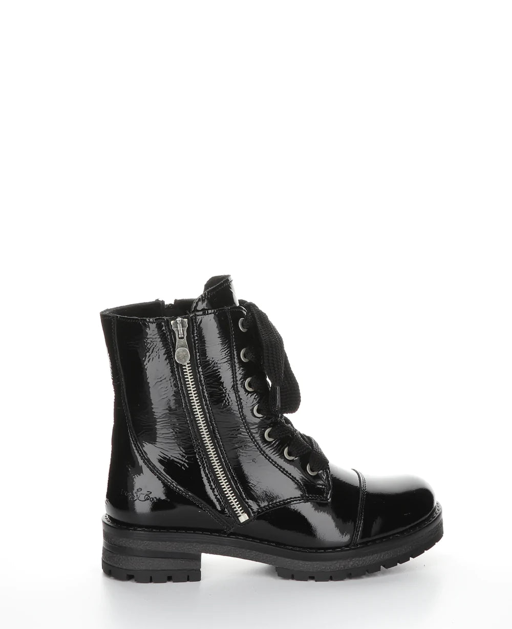 Bos & Co Paulie Black Patent Waterproof Boot