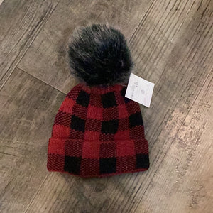 P.N.Y.C PNYHANIA Toddler Buffalo Plaid Hat