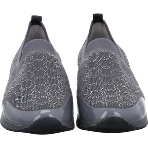 Ara 12-44005 Graphit Sparkle Slip On Sneaker