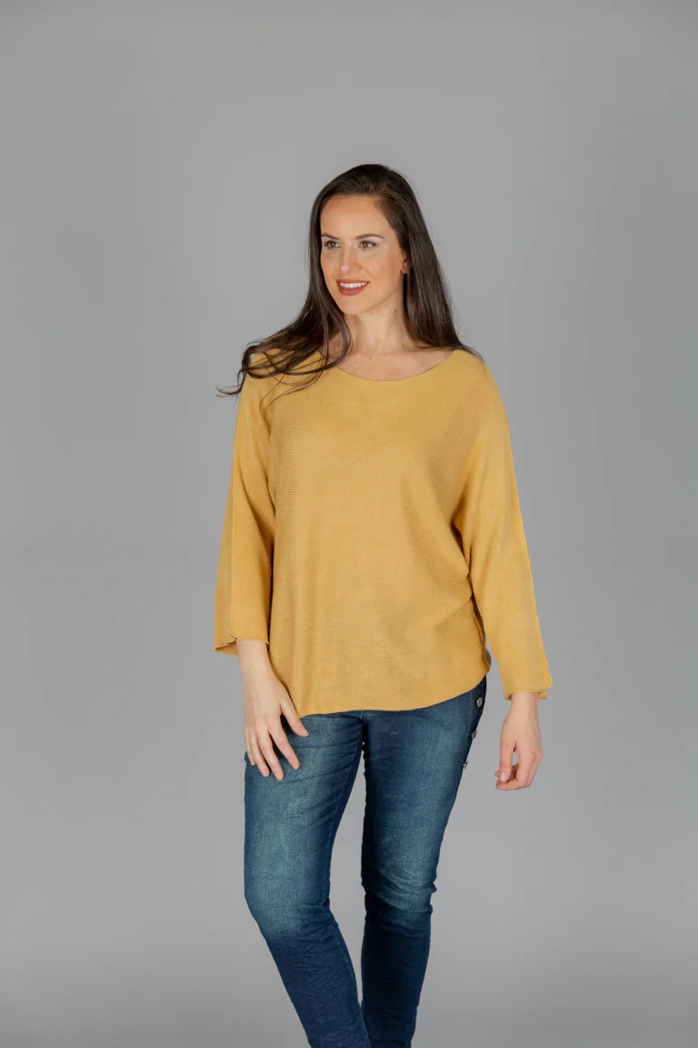 Elissia SL807S Gold Long Sleeve Top