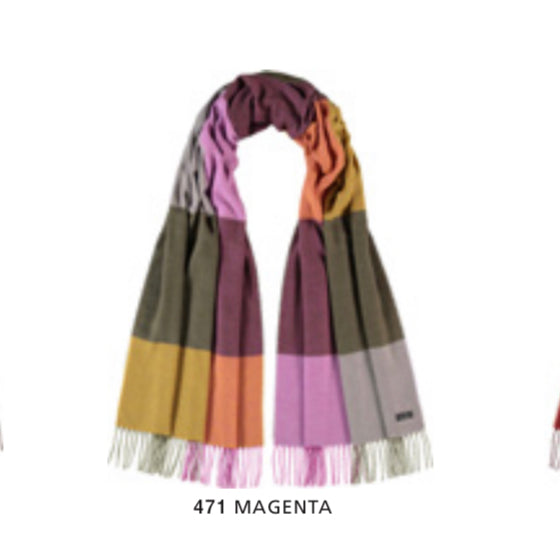 Fraas 643002 Magenta Multi Scarf