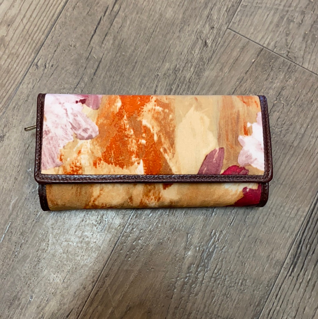 Wenz Yellow Floral Velvet Wallet