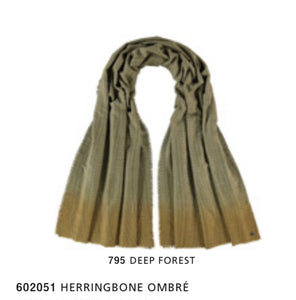 Fraas 602051 Herringbone Ombré Scarf