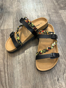 Romika Emma Black/Mulit Sandal