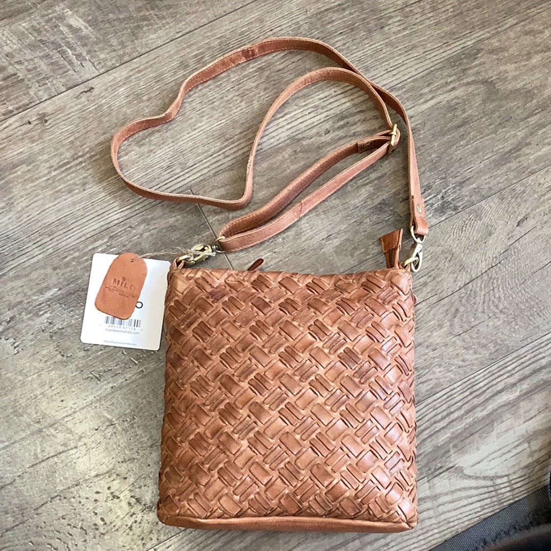 Milo 166 Woven Leather Purse