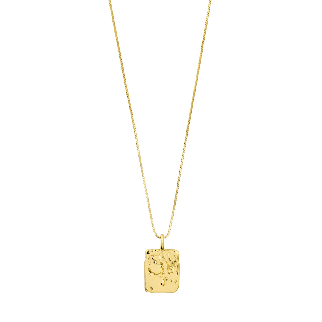 Pilgrim 132242001 KINDNESS recycled square coin necklace gold-plated