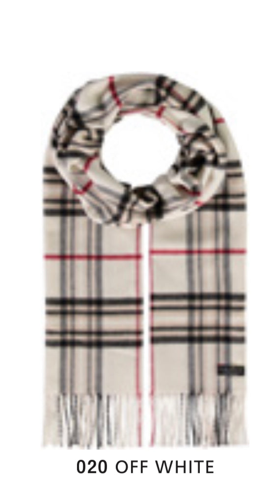 Fraas 625391 Plaid Scarf