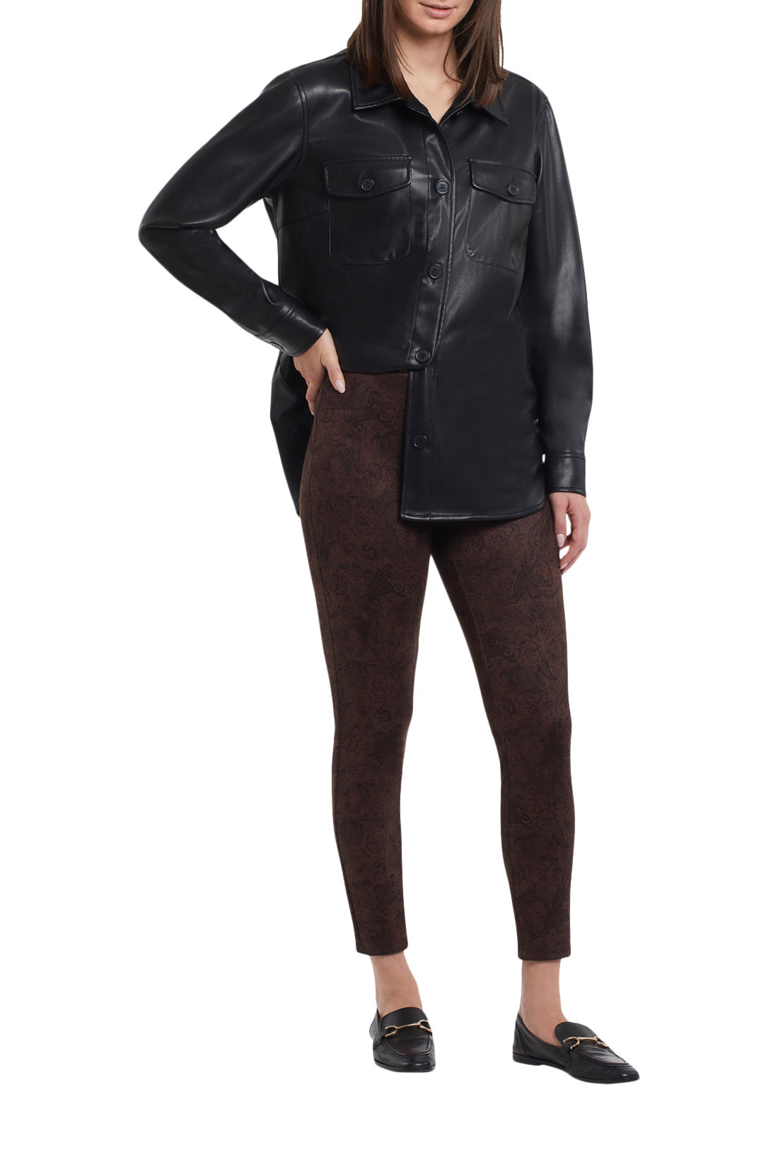 Tribal 47420 Sierra Pull On Plaid Legging