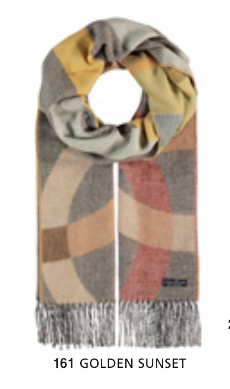 Fraas 625036 Colorful Circles Scarf