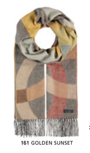 Fraas 625036 Colorful Circles Scarf