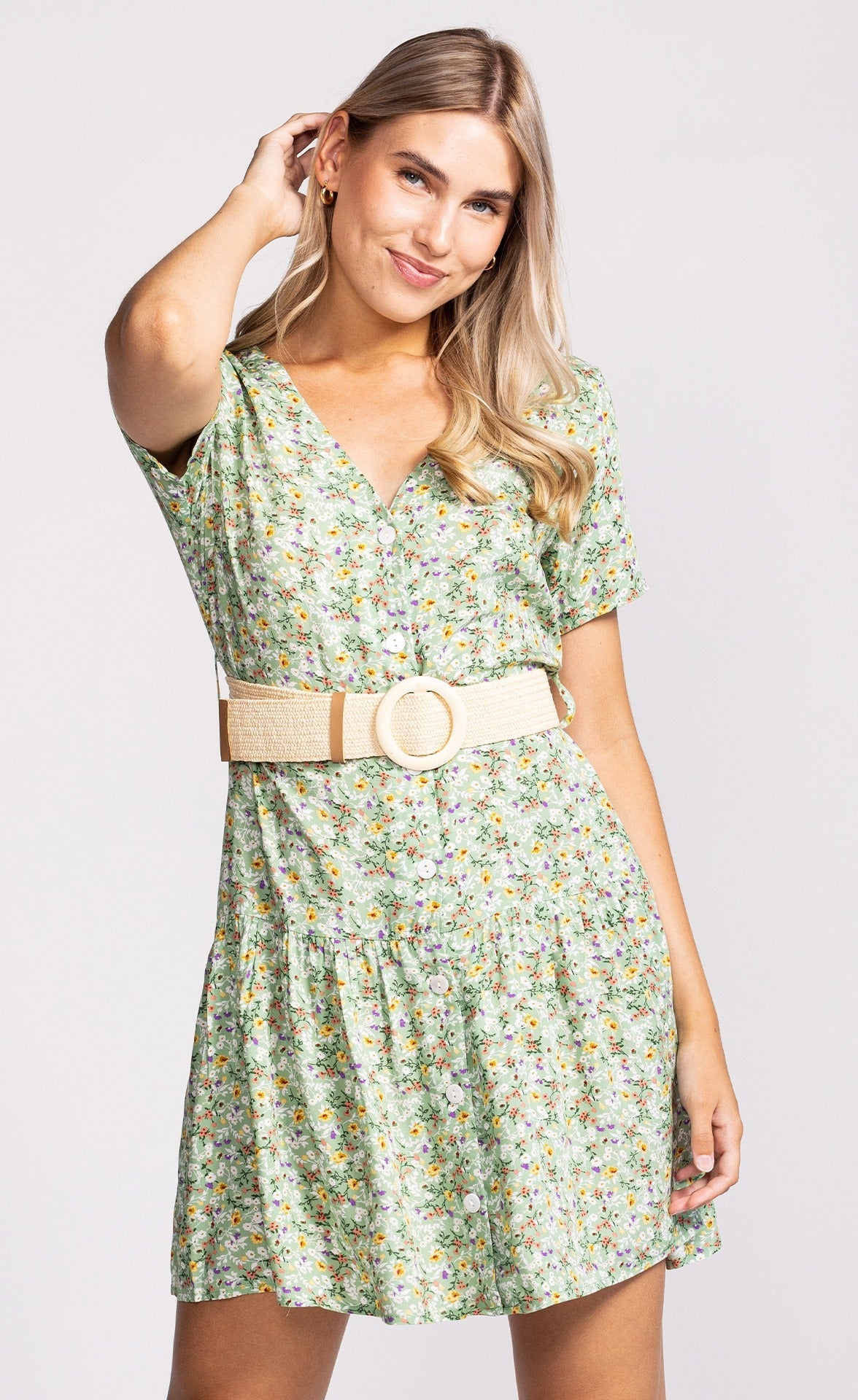 Pink Martini DR-12902 Floral Audrey Dress