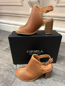 Carmela 160642 Camel Cut Out Heel Sling Back