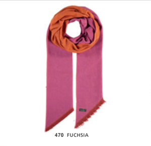 Fraas 642005 Double Face Solid Bias Scarf