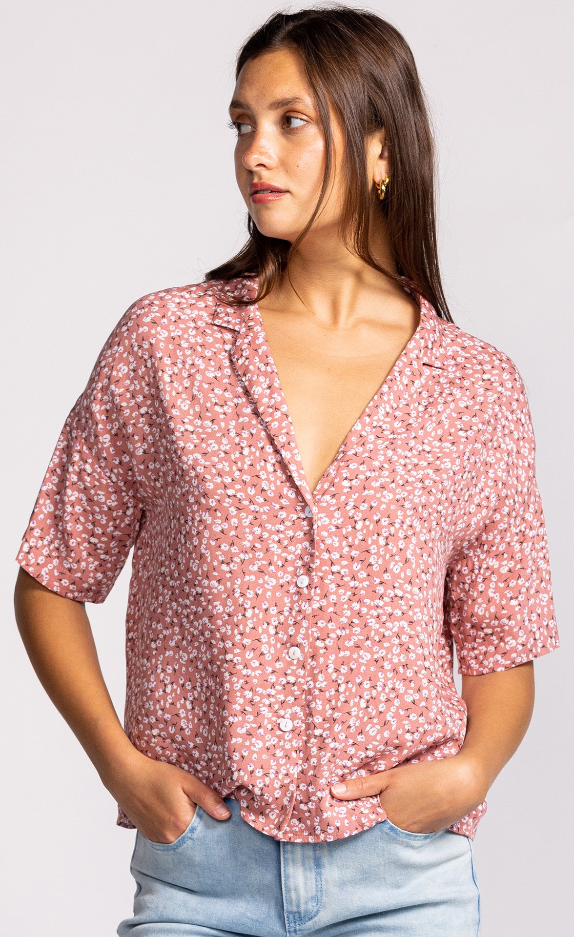 Pink Martini TO-41109P Floral for Me Again Blouse