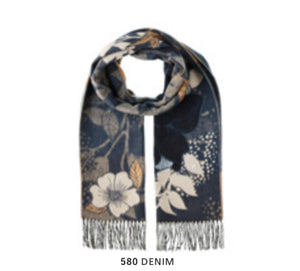 Fraas 734842 Autum Floral Scarf