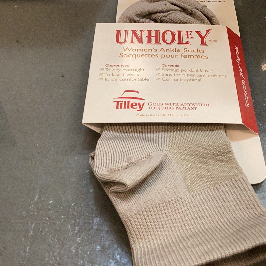 Tilley TA803 tan grey socks