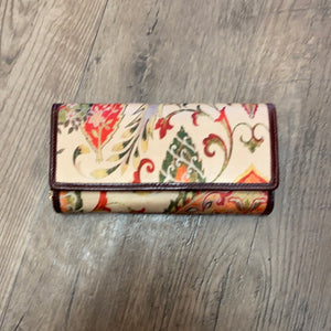 Wenz Multi Colour Paisley Velvet Wallet