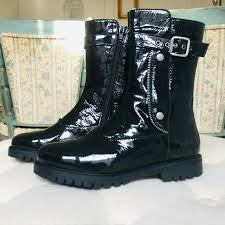 Bos & Co Bash Black Patent Waterproof Boot