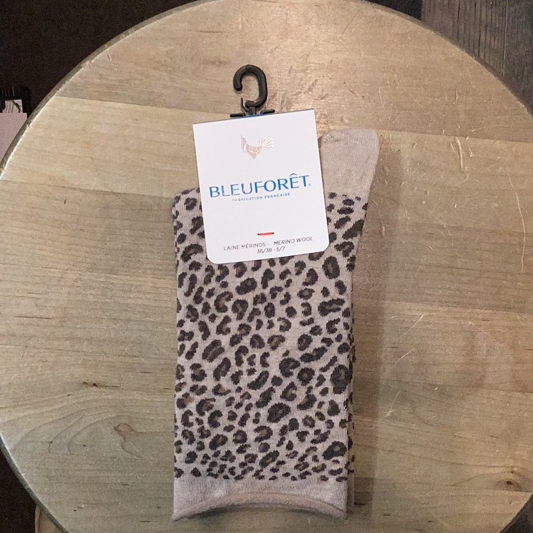 Bleuforet 6195 Leopard Merino Wool Socks