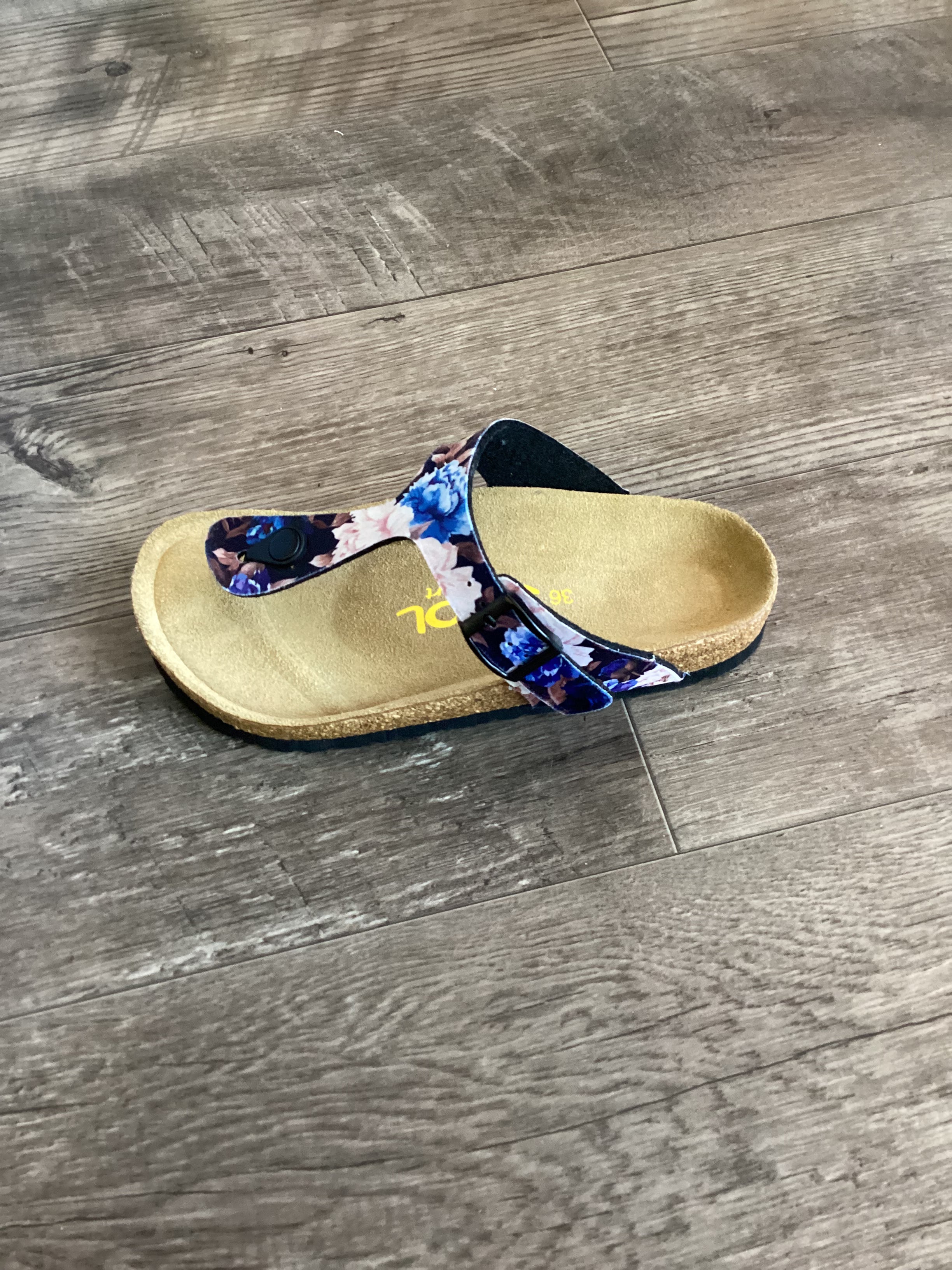 Jool Sophie Floral Blue Thong Sandal