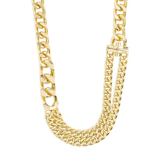 Pilgrim 112242011 Gold Friends Chunky Curd Chain Necklace