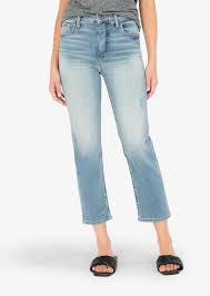 Kut KP1580MA2 high rise Elizabeth fab ab cropped straight leg jean