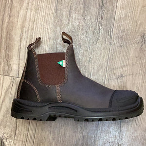 Blundstone 167 CSA Work & Safety Rubber Toe Cap Stout Brown Boot
