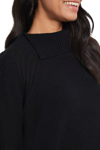 Tribal 1134O L/S Split Neck Sweater