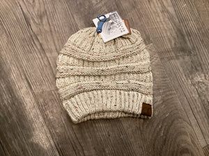 C.C Beanie MB-33 Speckled Messy Bun Hat