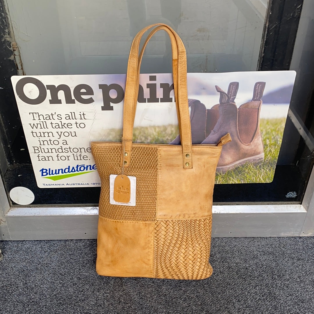 Milo Perugia #157 Leather Shoppers Purse