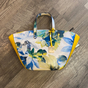 Silver Rose 2514 Leather Yellow Floral Purse