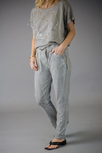 Elissia CM22737 Grey Stretch Pants