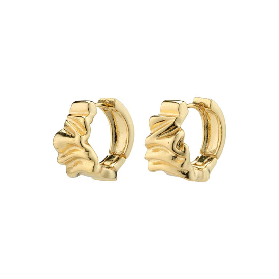 Pilgrim 122242003 Gold Willpower Recycled Huggie Hoop Earrings