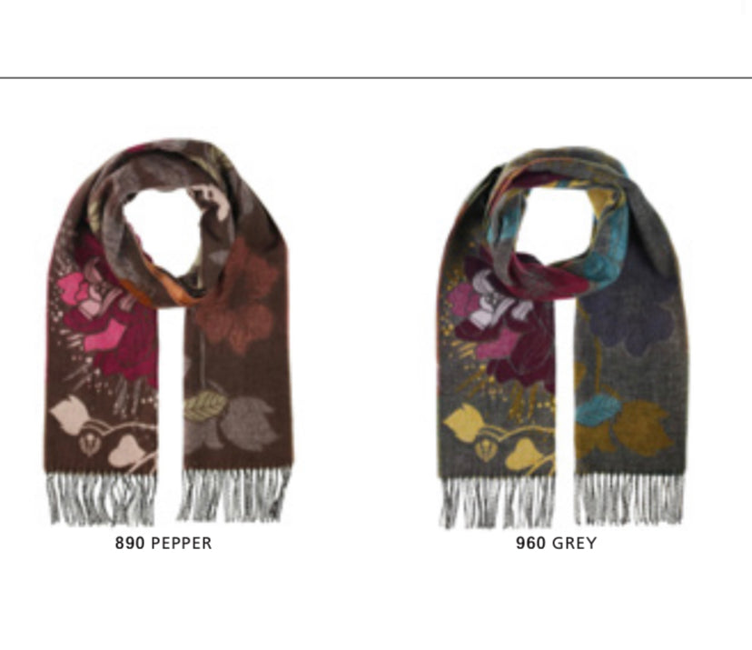 Fraas 734842 Autum Floral Scarf