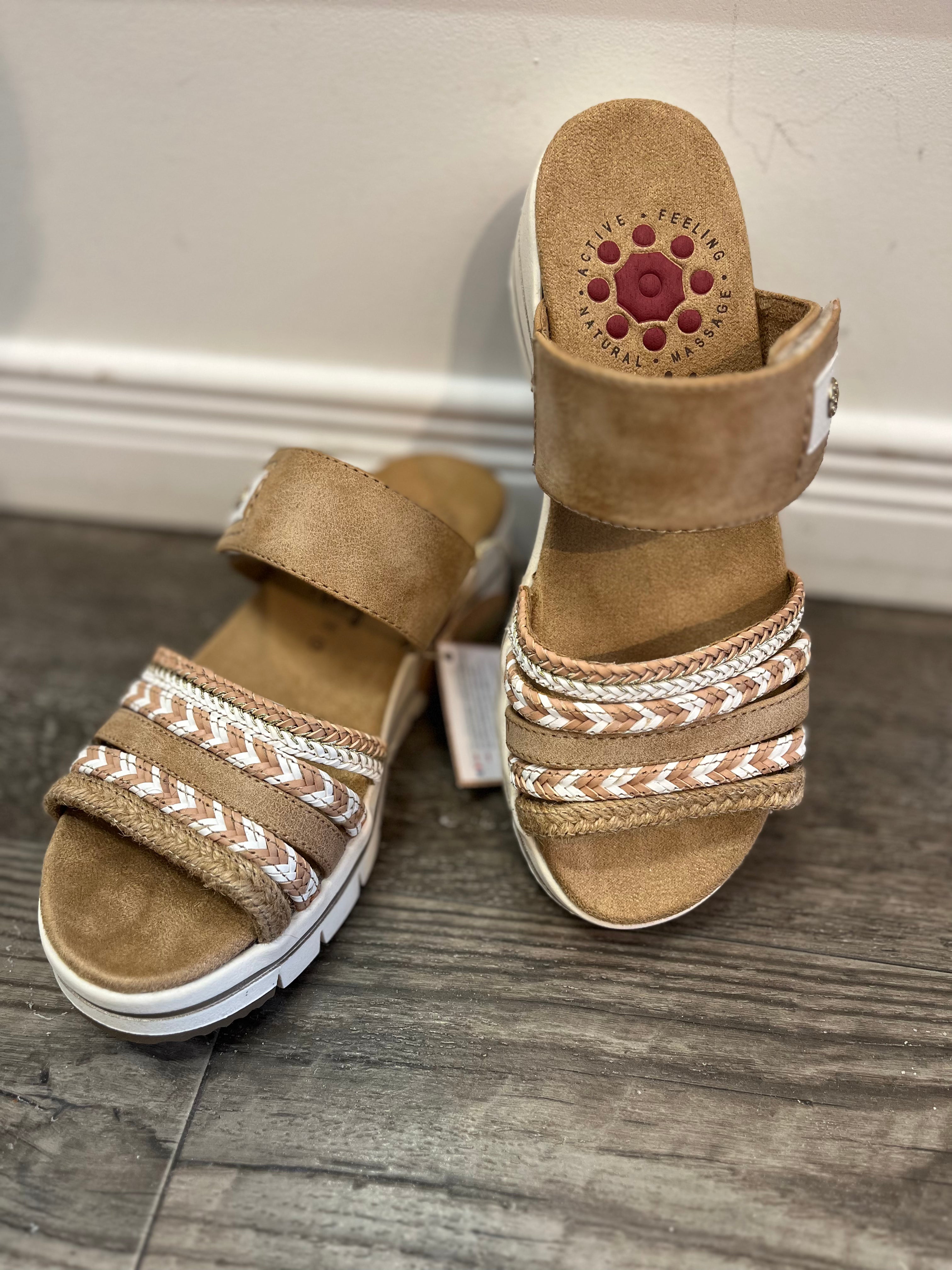 Relife Leanne Aztec Slide Sandal