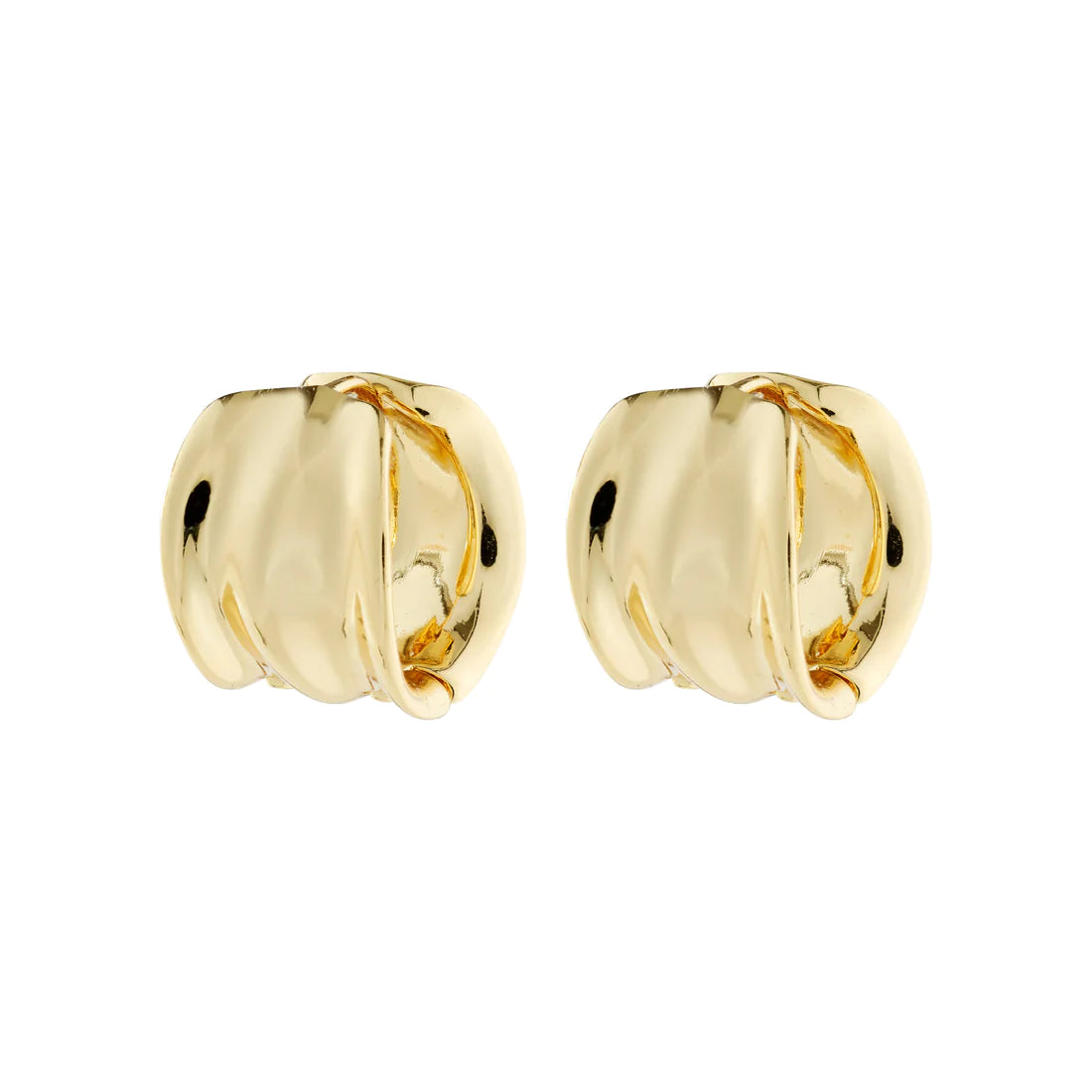 Pilgrim 112232003 Hoop Earrings Dream Gold Plated