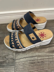 Relife Leanne Aztec Slide Sandal