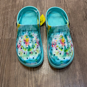 Joybees Aqua Tie Dye Varsity Clog