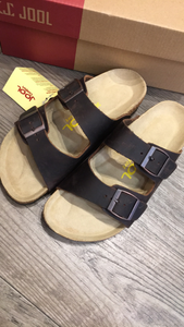 Jool Dakota Dawson Dark Brown Strap Leather Sandal